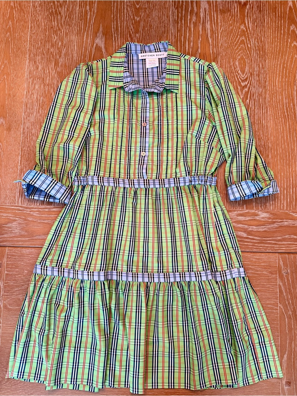 EUC Gretchen Scott Plaid Dress, Large
